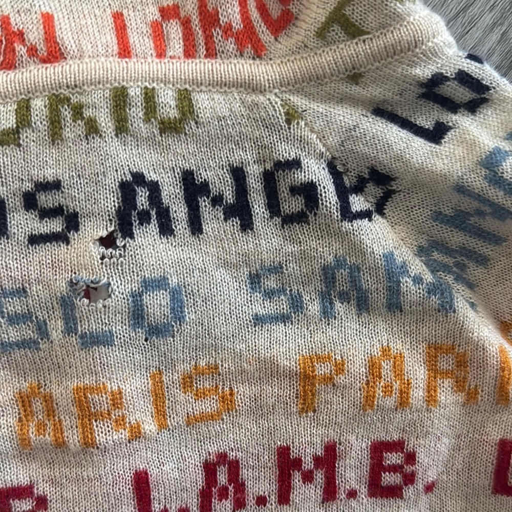 L.A.M.B. 2007 Vintage All Cities Cashmere Zip Up Hoodie - Picture 12 of 16